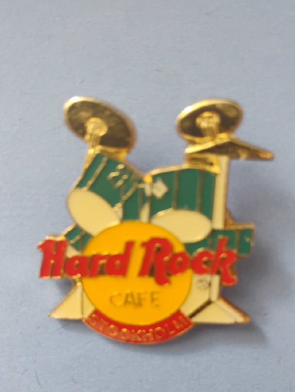 Hard Rock Cafe Yellow, Red & Green Drumset Pin